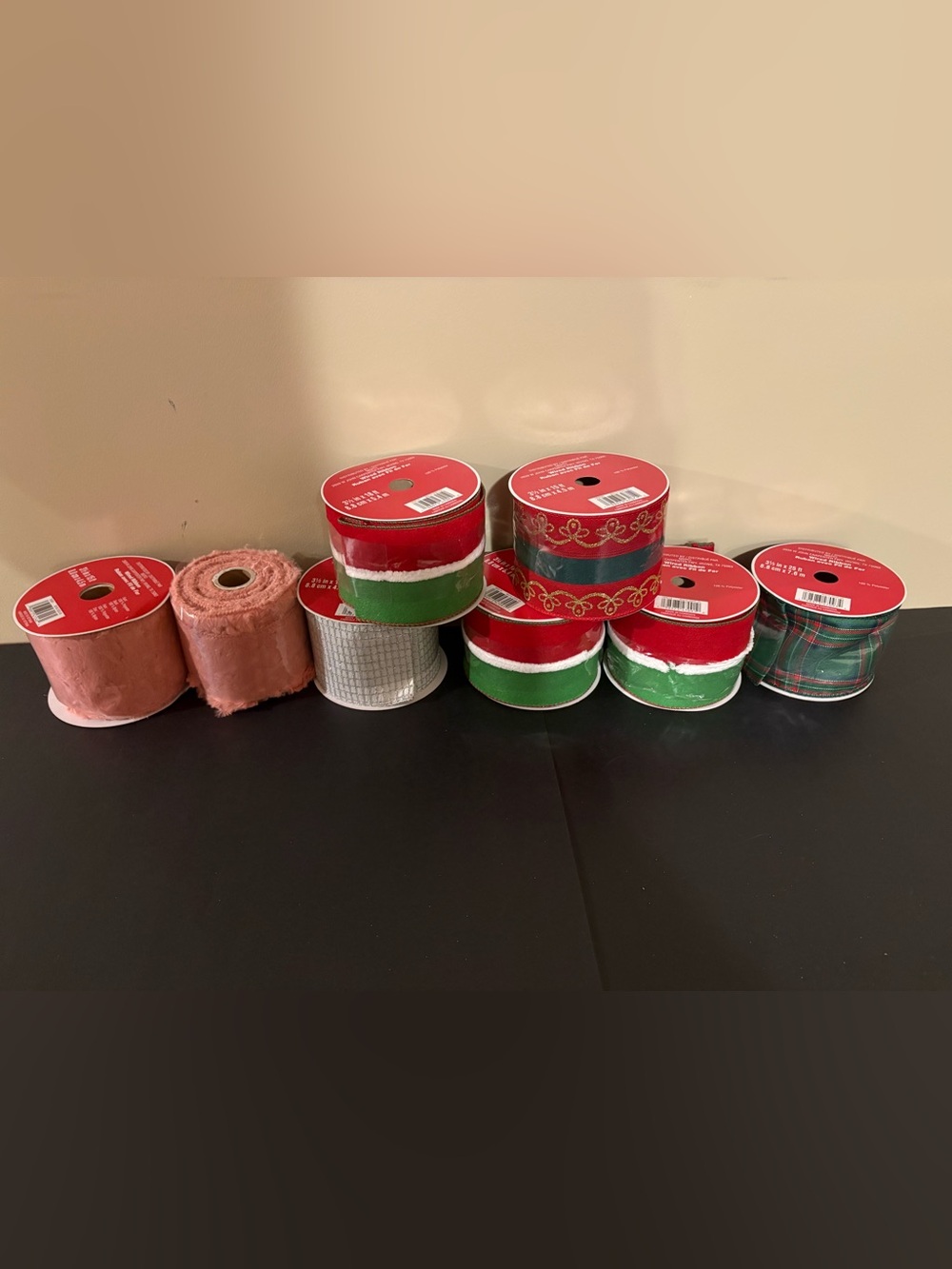 Celebrate It Holiday Wired Ribbon Rolls (8 rolls)